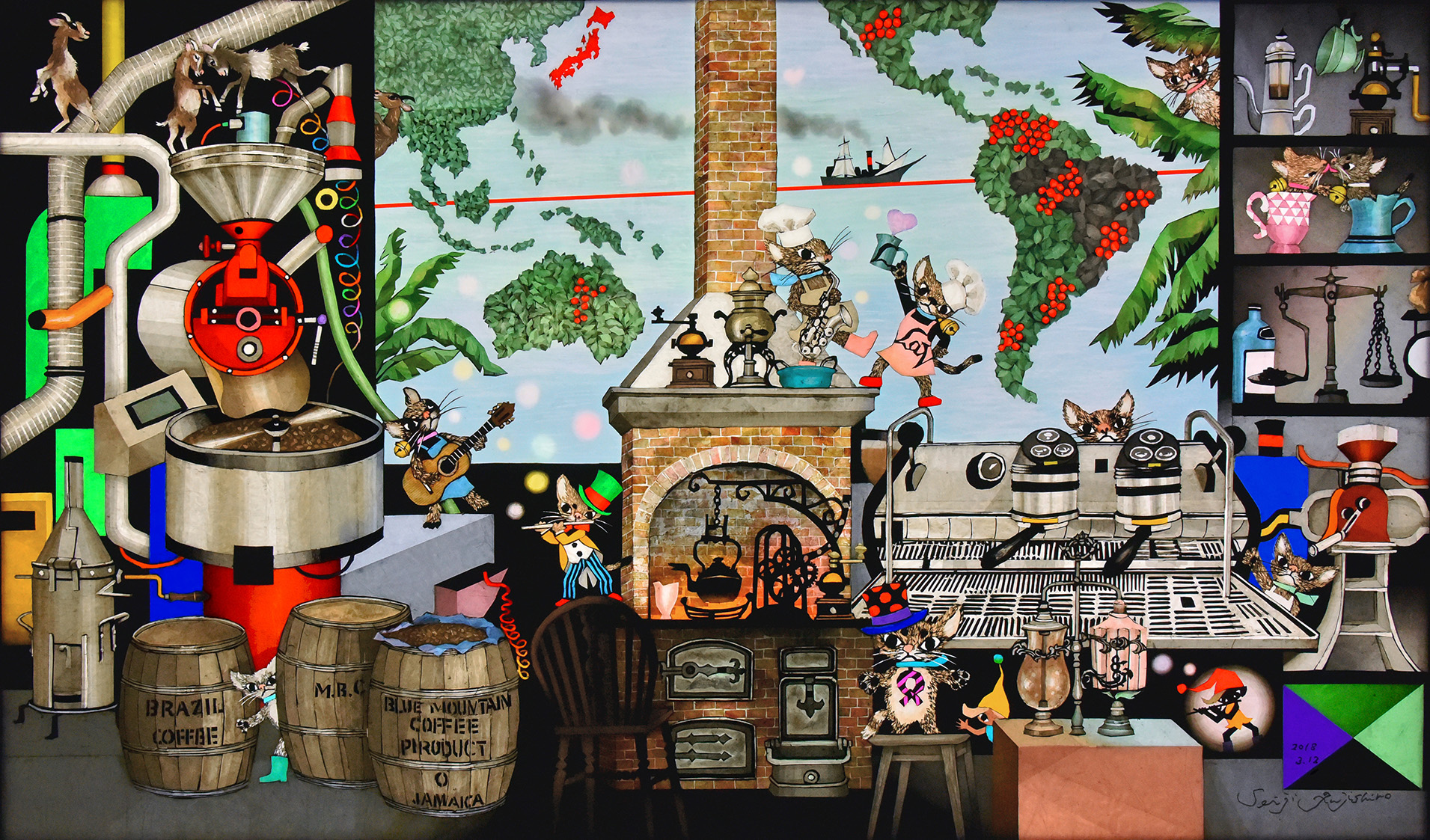 藤城清治美術館 ラ ビーカフェ 東京 東京都大田区洗足駅近くにある 藤城清治先生プロデュースの小さなカフェ