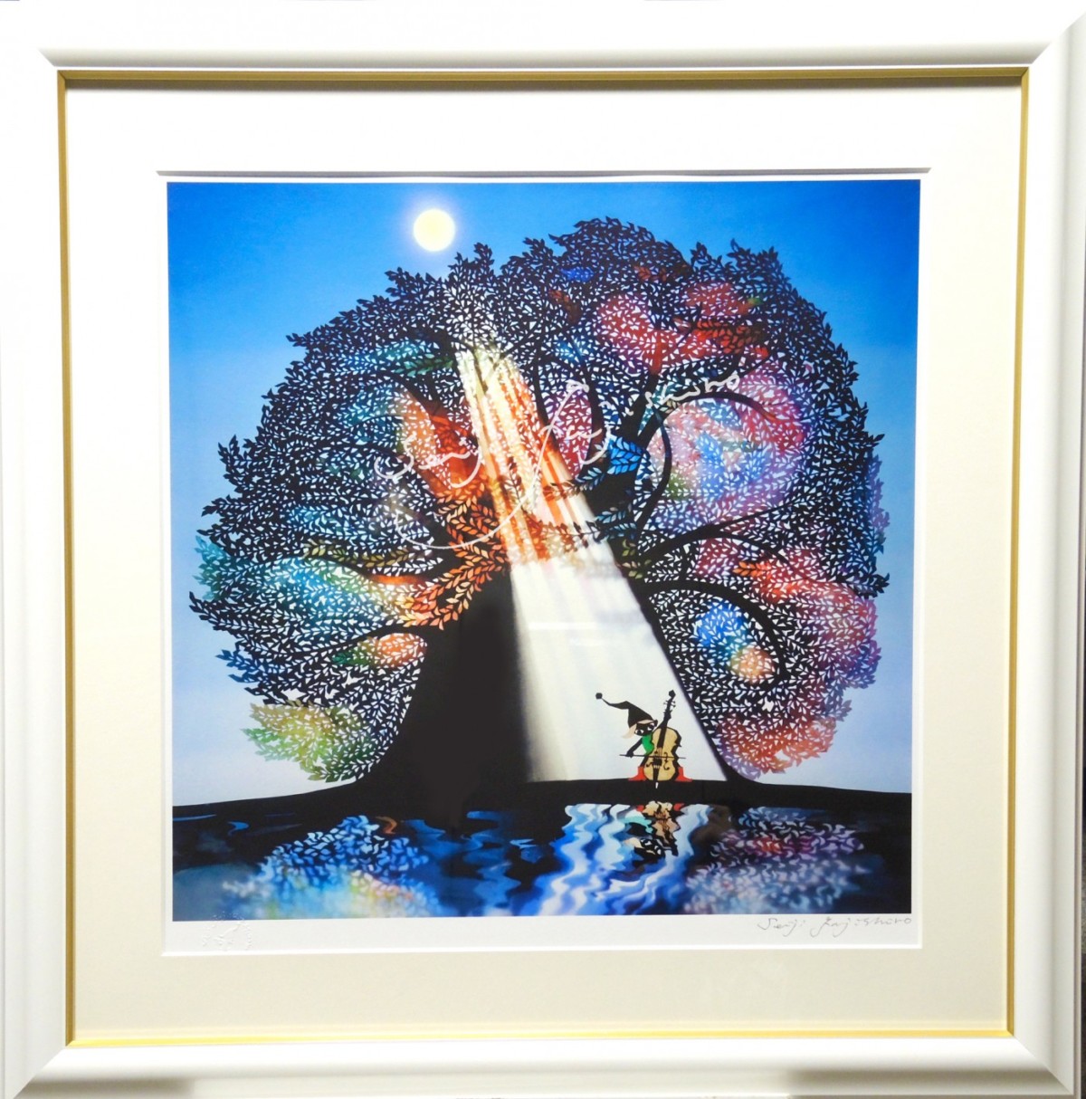 藤城清治 切り絵 リトグラフ ステンドグラス絵画 - 通販 - gofukuyasan.com
